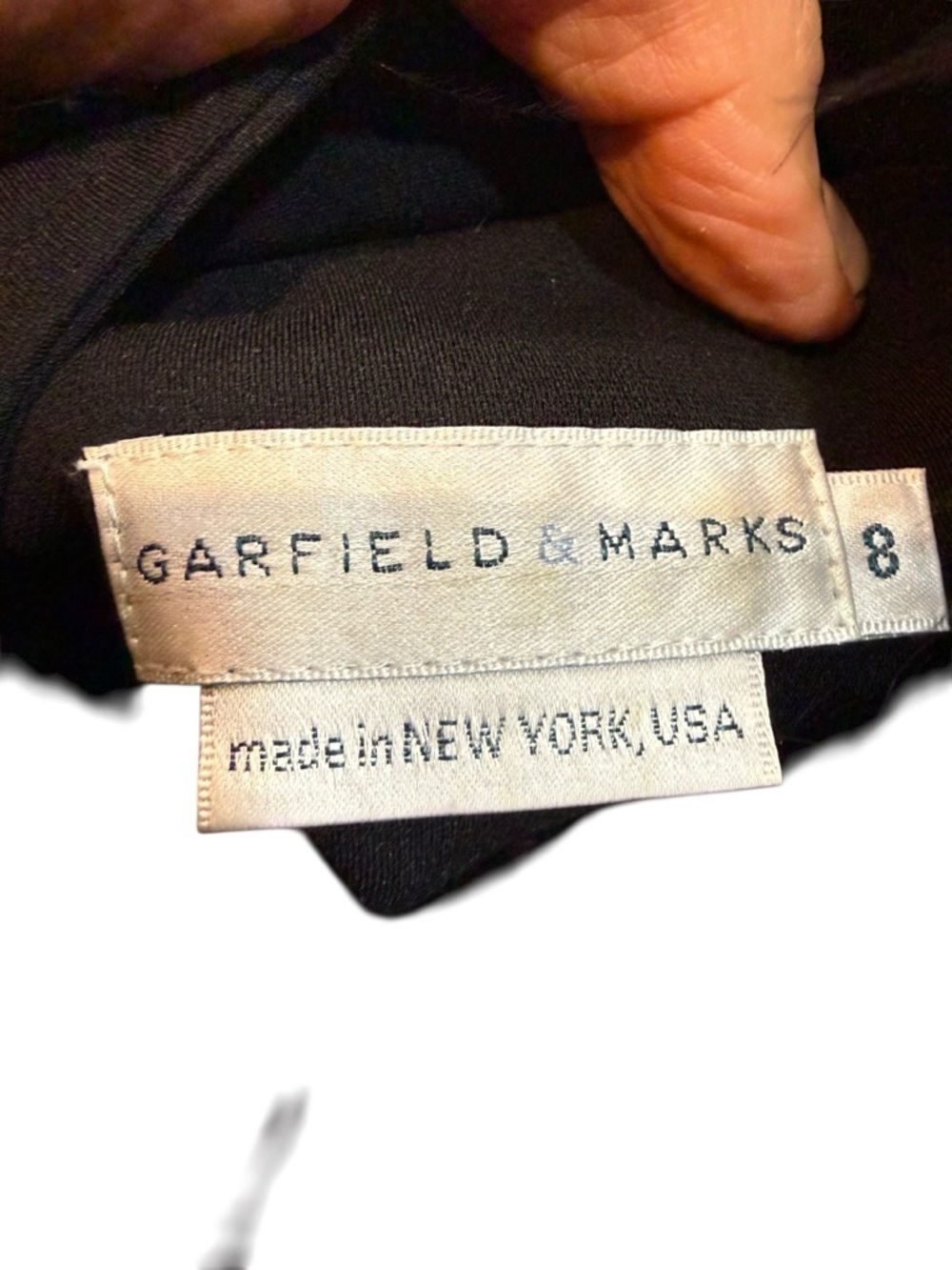 Garfield & Marks Vintage halter dress & Feather Trim Coat black size 8 and 10 - Picture 8 of 14